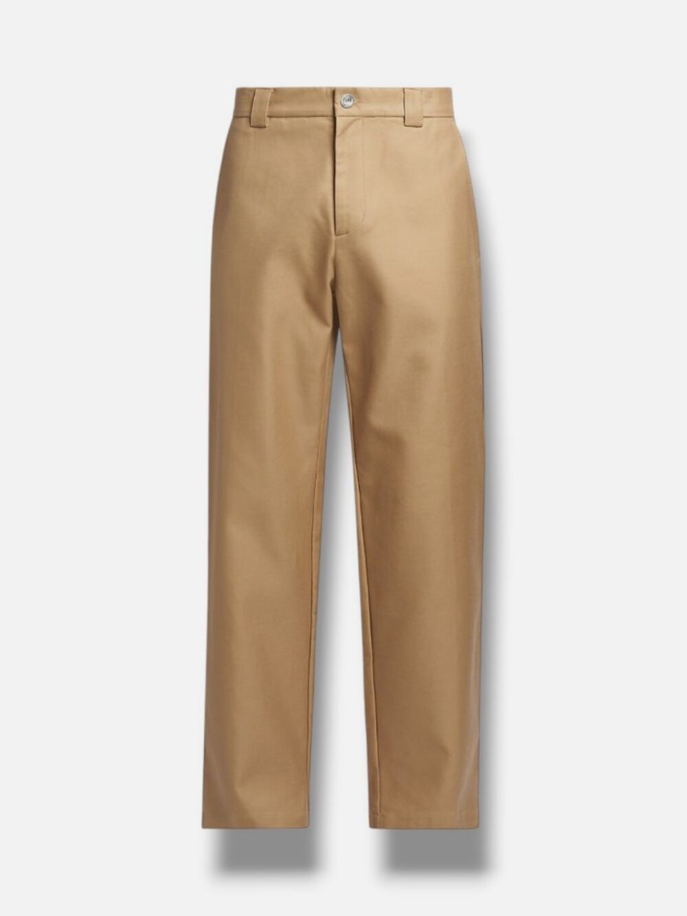 Nahmias Men's Brown Solid Flat Front Worker Chino Pants Size 32